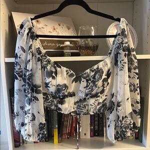 Floral Chiffon Women's Top